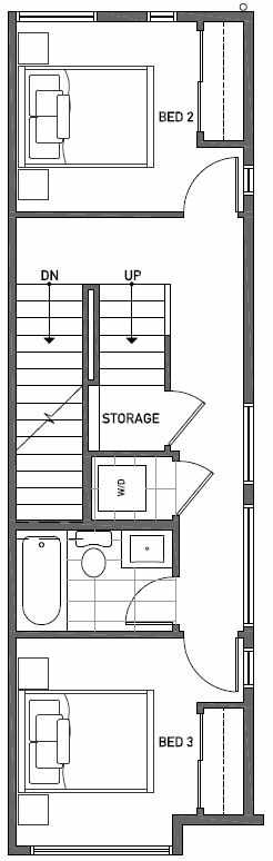 Second Floor Plan of 2444A NW 64th St in Ballard