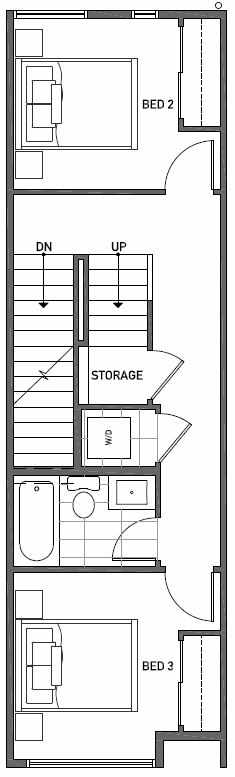 Second Floor Plan of 2444B NW 64th St in Ballard