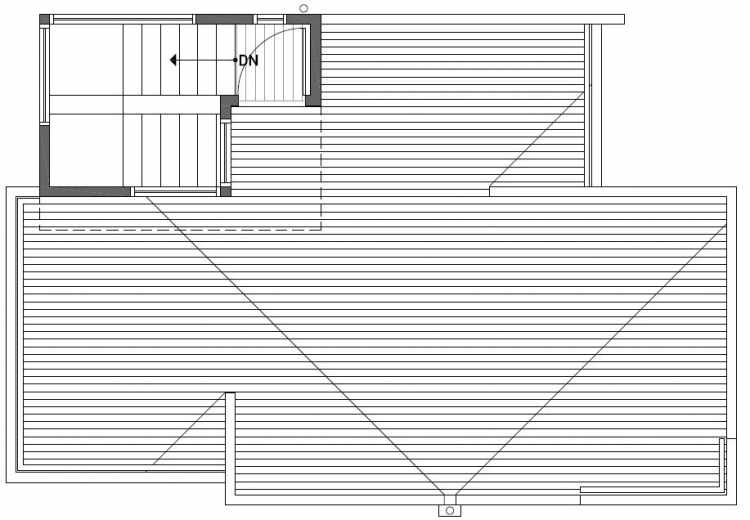 Roof Deck Floor Plan of 2450 NW 64th St in the Ballard Neighborhood of Seattle