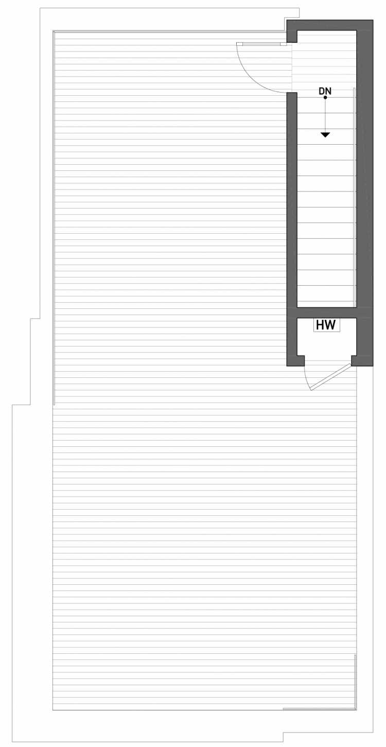 Roof Deck Floor Plan of 2510 Everett Ave E of the Baymont Townhomes