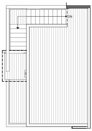 Roof Deck Floor Plan of 321 Malden Ave E, One of the Mika Townhomes in Capitol Hill by Isola Homes