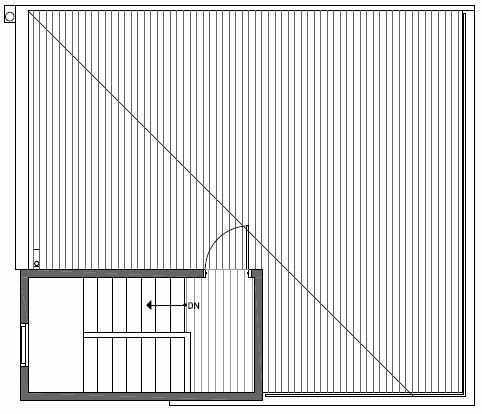 Roof Deck Floor Plan of 3525 Wallingford Ave N in Lucca Townhomes by Isola Homes