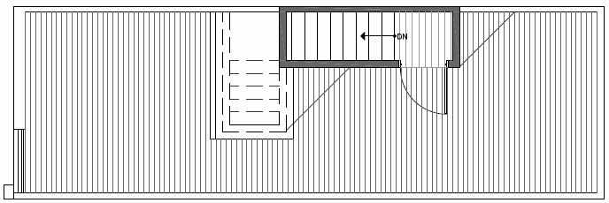 Roof Deck Floor Plan of 3527 Wallingford Ave N in Lucca Townhomes by Isola Homes