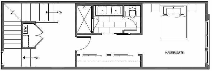 Third Floor Plan of 3543 Wallingford Ave N in Lucca Townhomes by Isola Homes