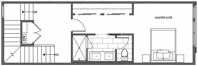 Third Floor Plan of 3545 Wallingford Ave N in Lucca Townhomes by Isola Homes