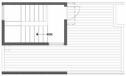 Roof Deck Floor Plan of 3803 23rd Ave W, of the Walden Townhomes, by Isola Homes