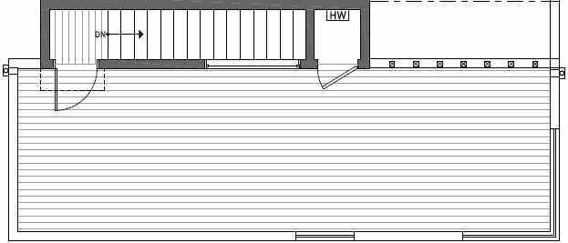 Roof Deck Plan of 408A at Oncore Townhomes in Capitol Hill