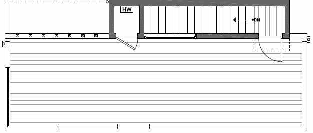 Roof Deck Plan of 410A at Oncore Townhomes in Capitol Hill