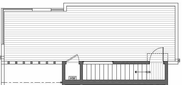 Roof Deck Plan of 410B at Oncore Townhomes in Capitol Hill