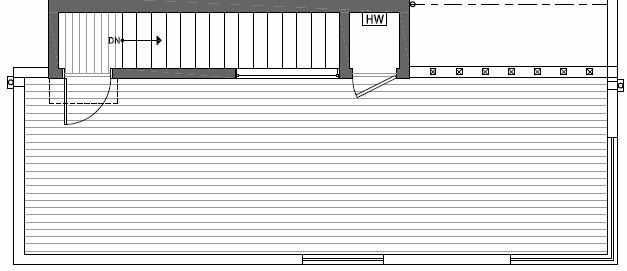 Roof Deck Plan of 412A at Oncore Townhomes in Capitol Hill