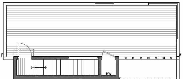 Roof Deck Floor Plan of 412B at Oncore Townhomes in Capitol Hill