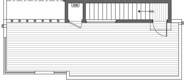 Roof Deck Floor Plan of 414A at Oncore Townhomes in Capitol Hill