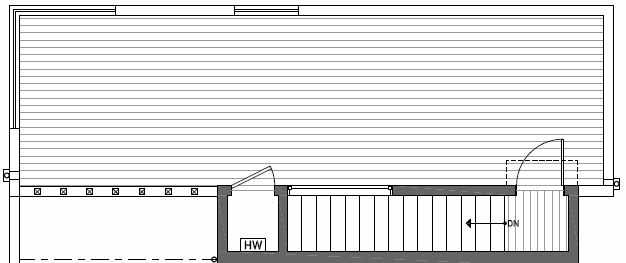 Roof Deck Floor Plan of 414B at Oncore Townhomes in Capitol Hill