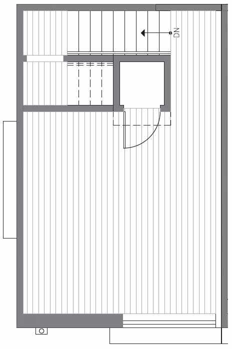 Roof Deck Floor Plan at 418B 10th Ave E of the Core 6.2 Townhomes in Capitol Hill