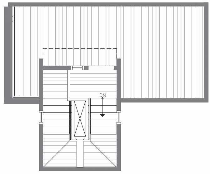 Roof Deck Floor Plan at 418C 10th Ave E of the Core 6.2 Townhomes in Capitol Hill