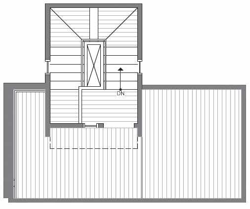 Roof Deck Floor Plan at 418D 10th Ave E of the Core 6.2 Townhomes in Capitol Hill