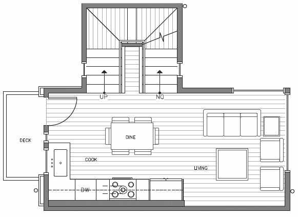 Second Floor Plan at 418D 10th Ave E of the Core 6.2 Townhomes in Capitol Hill