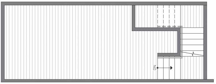 Roof Deck Floor Plan at 418F 10th Ave E of the Core 6.2 Townhomes in Capitol Hill