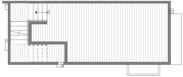 Roof Deck Floor Plan of 422B 10th Ave E of the Core 6.1 Townhomes in Capitol Hill