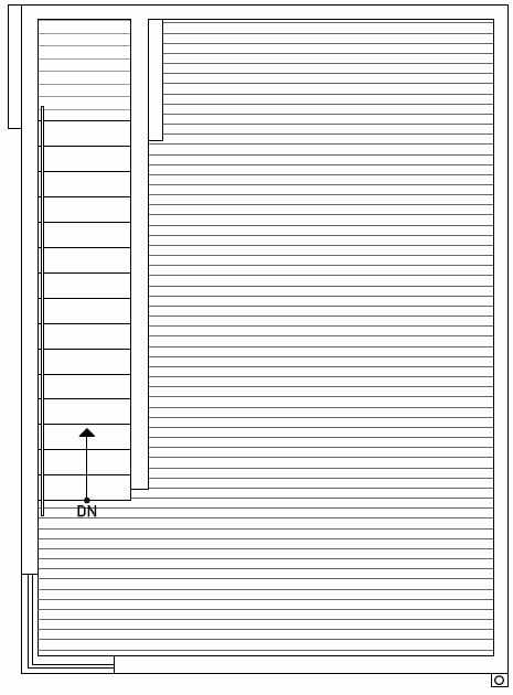 Roof Deck Floor Plan of 437C NE 73rd Street in Verde Towns 1 by Isola Homes