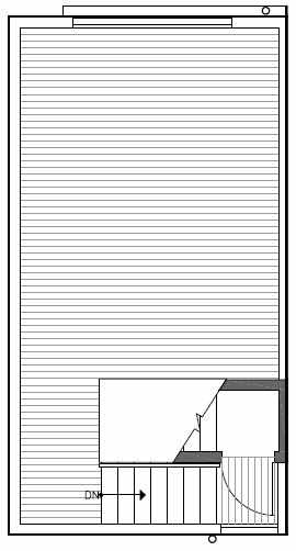 Roof Deck Floor Plan of 443 NE 73rd St of Verde Towns by Isola Homes