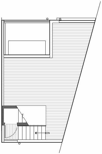 Roof Deck Floor Plan of 445 NE 73rd St of Verde Towns by Isola Homes