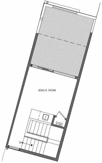 Fourth Floor Plan of 449 NE 73rd St of Verde Towns by Isola Homes