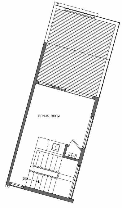 Fourth Floor Plan of 451 NE 73rd St of Verde Towns by Isola Homes