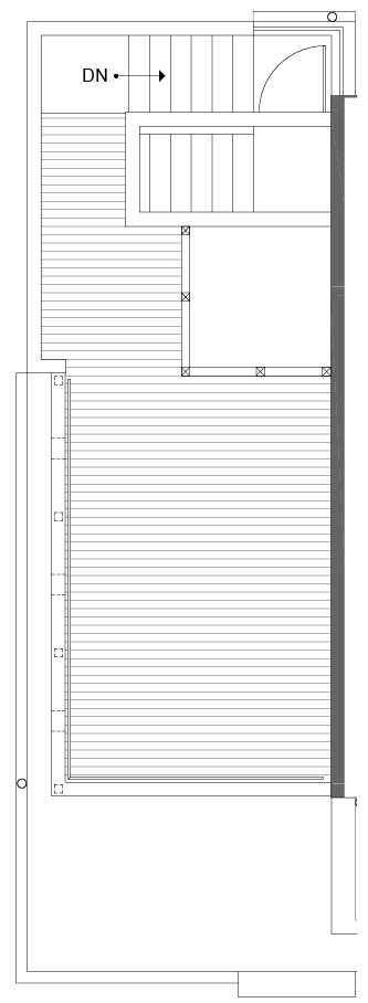 Roof Deck Floor Plan of 500A NE 71st St in the Avery Townhomes