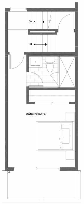 Fourth Floor Plan of 500C NE 71st St in the Avery Townhomes