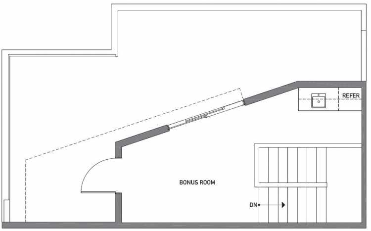 Third Floor Plan of 503A NE 72nd St in Emory Townhomes, Located in Green Lake