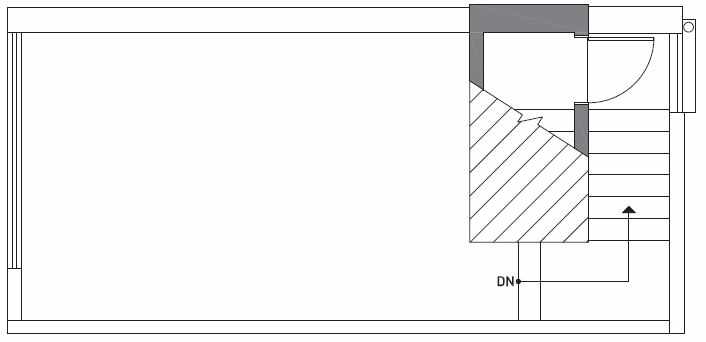 Roof Deck Plan of 503B NE 72nd St in Emory Townhomes, Located in Green Lake