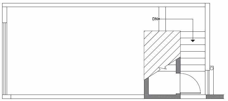 Roof Deck Floor Plan of 503C NE 72nd St in Emory Townhomes, Located in Green Lake