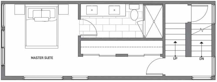 Third Floor Plan of 503G NE 72nd St in Emory Townhomes, Located in Green Lake