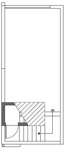 Roof Deck Floor Plan of 503H NE 72nd St in Emory Townhomes, Located in Green Lake