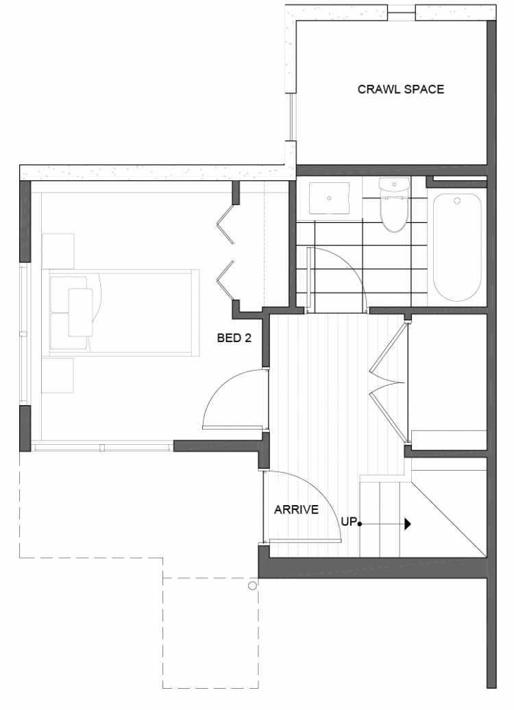 First Floor Plan of 5111C Ravenna Ave NE of the Tremont Townhomes