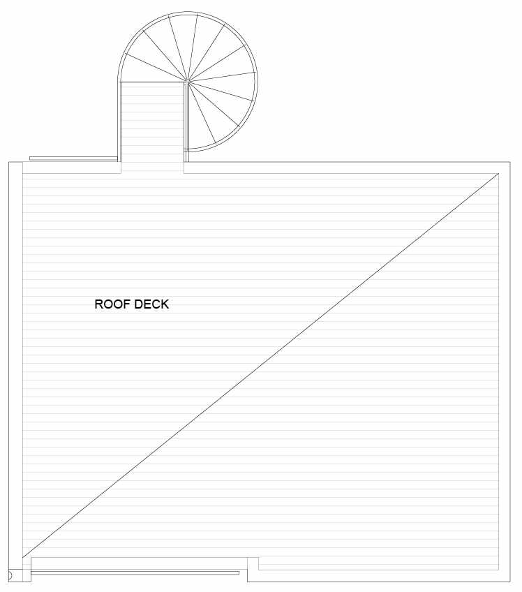 Third Floor Plan of 5111F Ravenna Ave NE of the Tremont Townhomes