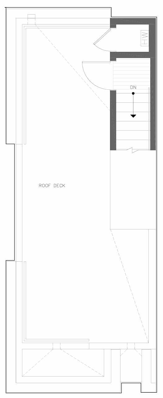 Roof Deck Floor Plan of 6301A 9th Ave NE in Zenith Towns South by Isola Homes