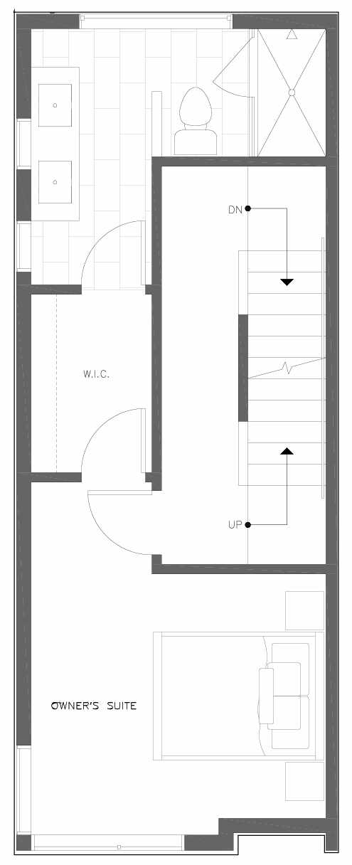 Third Floor Plan of 6301A 9th Ave NE in Zenith Towns South by Isola Homes