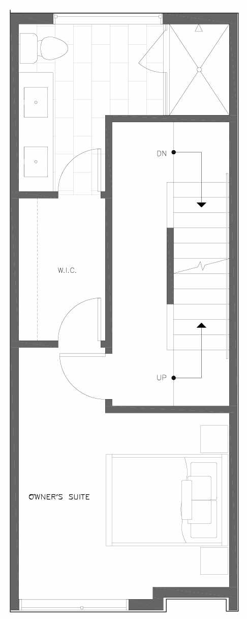 Third Floor Plan of 6301B 9th Ave NE in Zenith Towns South by Isola Homes