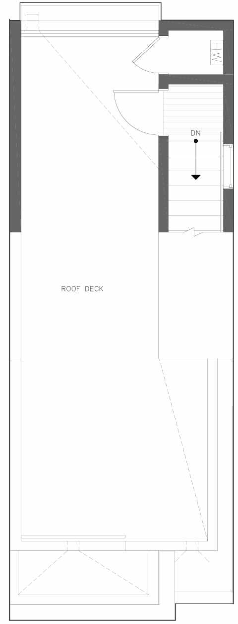 Roof Deck Floor Plan of 6301C 9th Ave NE in Zenith Towns South by Isola Homes