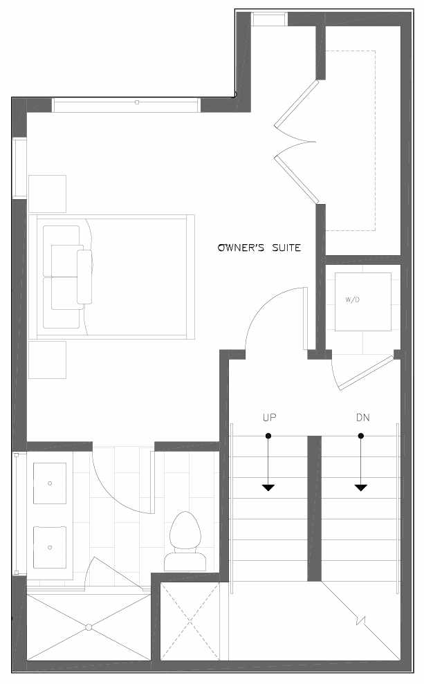 Third Floor Plan of 6311B 9th Ave NE in Zenith Towns West by Isola Homes