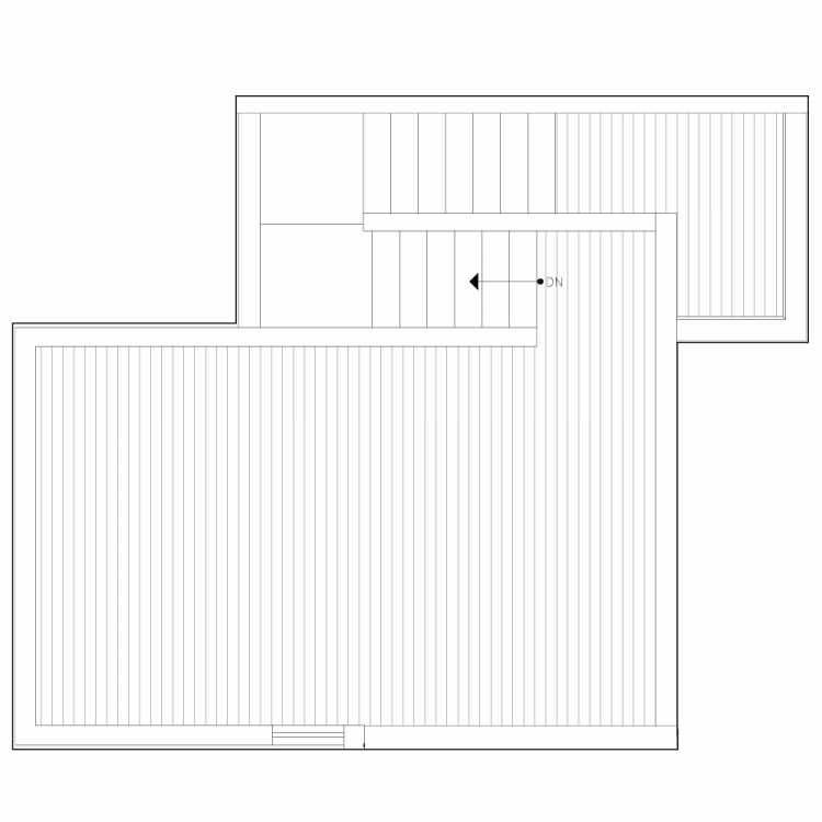 Roof Deck Floor Plan of 6539E 4th Ave NE in the Bloom Townhomes at Green Lake