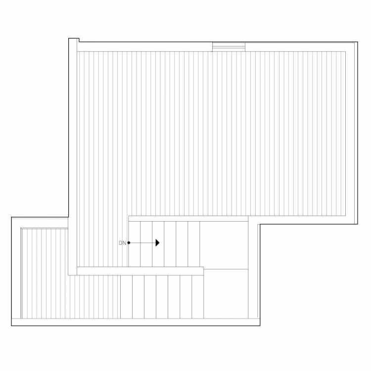 Roof Deck Floor Plan of 6539B 4th Ave NE in the Bloom Townhomes at Green Lake