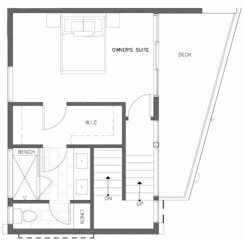 Fourth Floor Plan of 7211 5th Ave NE of the Verde Towns in Green Lake