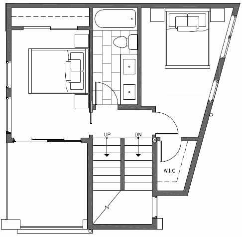Third Floor Plan of 7211 5th Ave NE of the Verde Towns in Green Lake