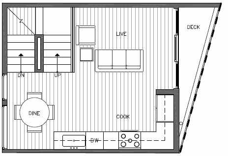 Second Floor Plan of 7213 5th Ave NE of the Verde Towns in Green Lake