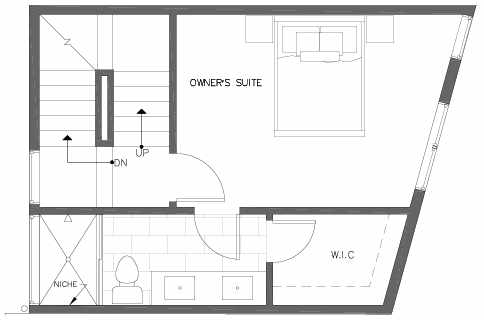 Third Floor Plan of 7213 5th Ave NE of the Verde Towns in Green Lake