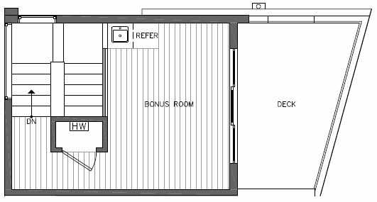 Roof Deck Floor Plan of 7215 5th Ave NE of the Verde Towns in Green Lake