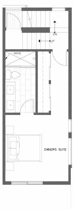 Third Floor Plan of 7217 5th Ave NE of the Verde Towns in Green Lake